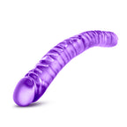 Blush Novelties B Yours Double Realistic Dildo Purple 18 Inch Blush Novelties