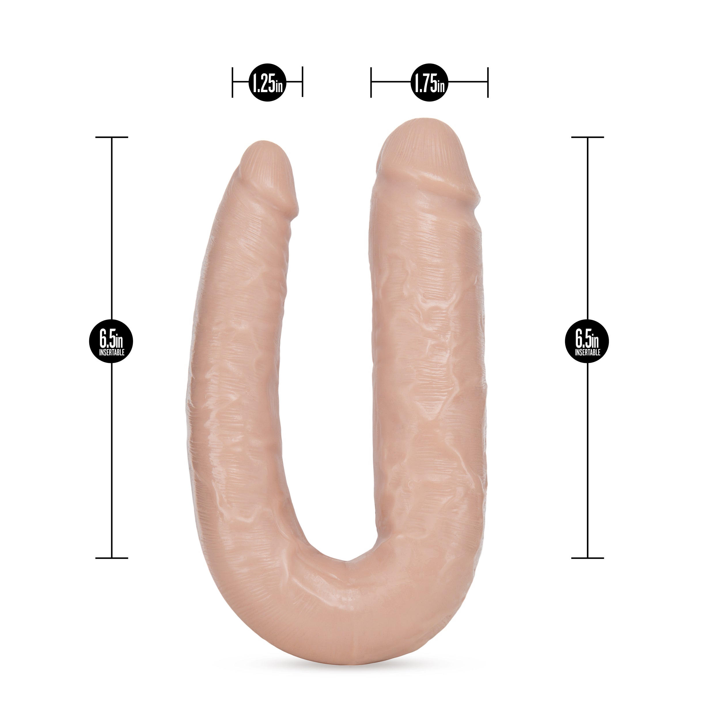 Blush Novelties Dr Skin Dr Double Ender Dildo Vanilla Secondary image