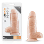 Blush Novelties Dr Skin Dr Chubbs LIfelike Texture Realistic Cock Vanilla Blush Novelties