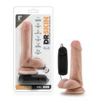 Blush Novelties Dr Skin Dr Rob Vibrating Cock With Suction Cup 6 Inch Vanilla Blush Novelties
