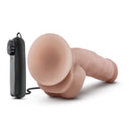 Dr Skin Dr Jay Vibrating Cock With Suction Cup 8.75 Inch Vanilla Blush Novelties