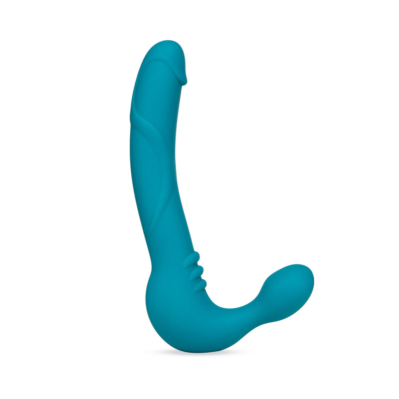 Blush Novelties Temptasia Luna Strapless Silicone Dildo Teal