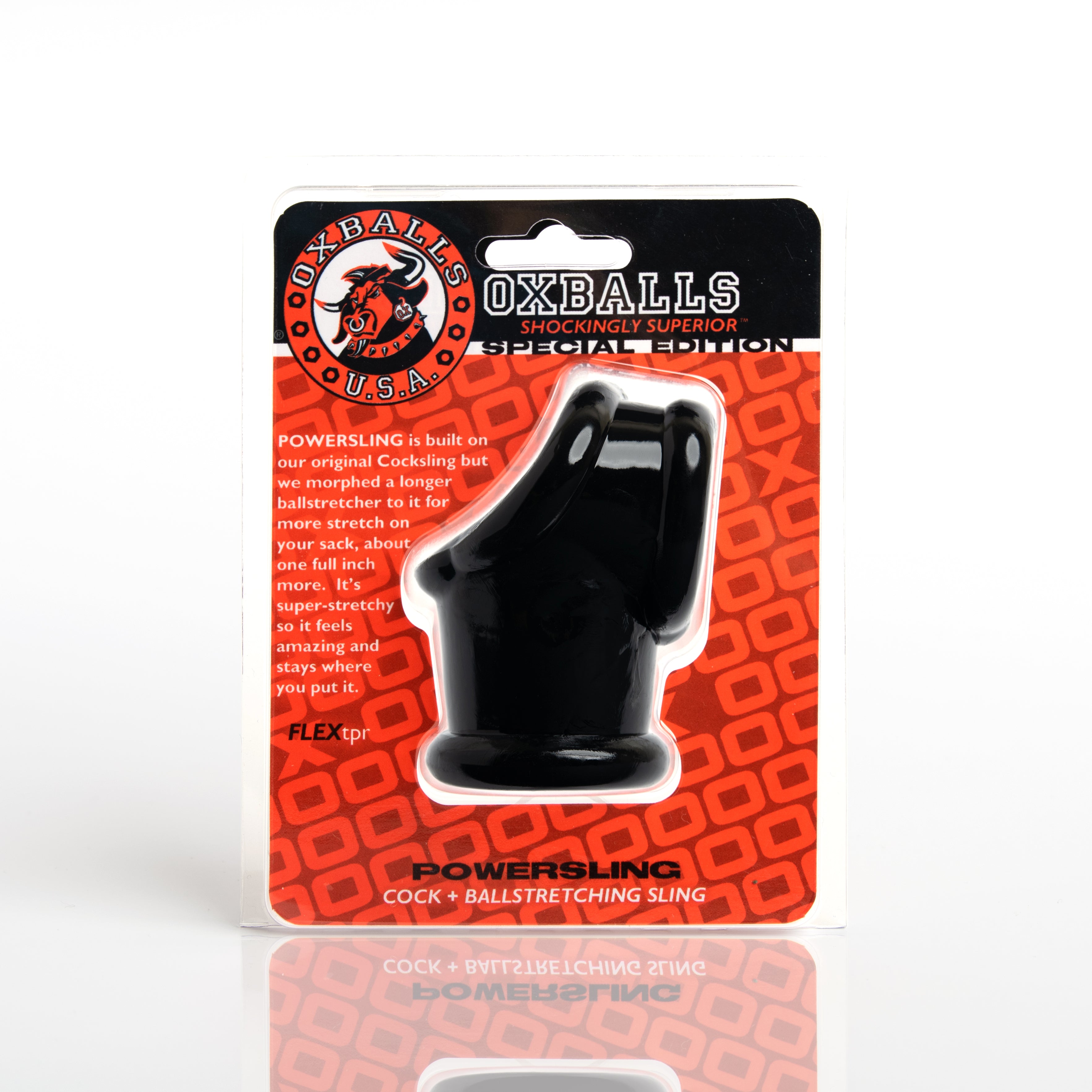 Oxballs Powersling Cocksling & Ballstretcher Black Main image