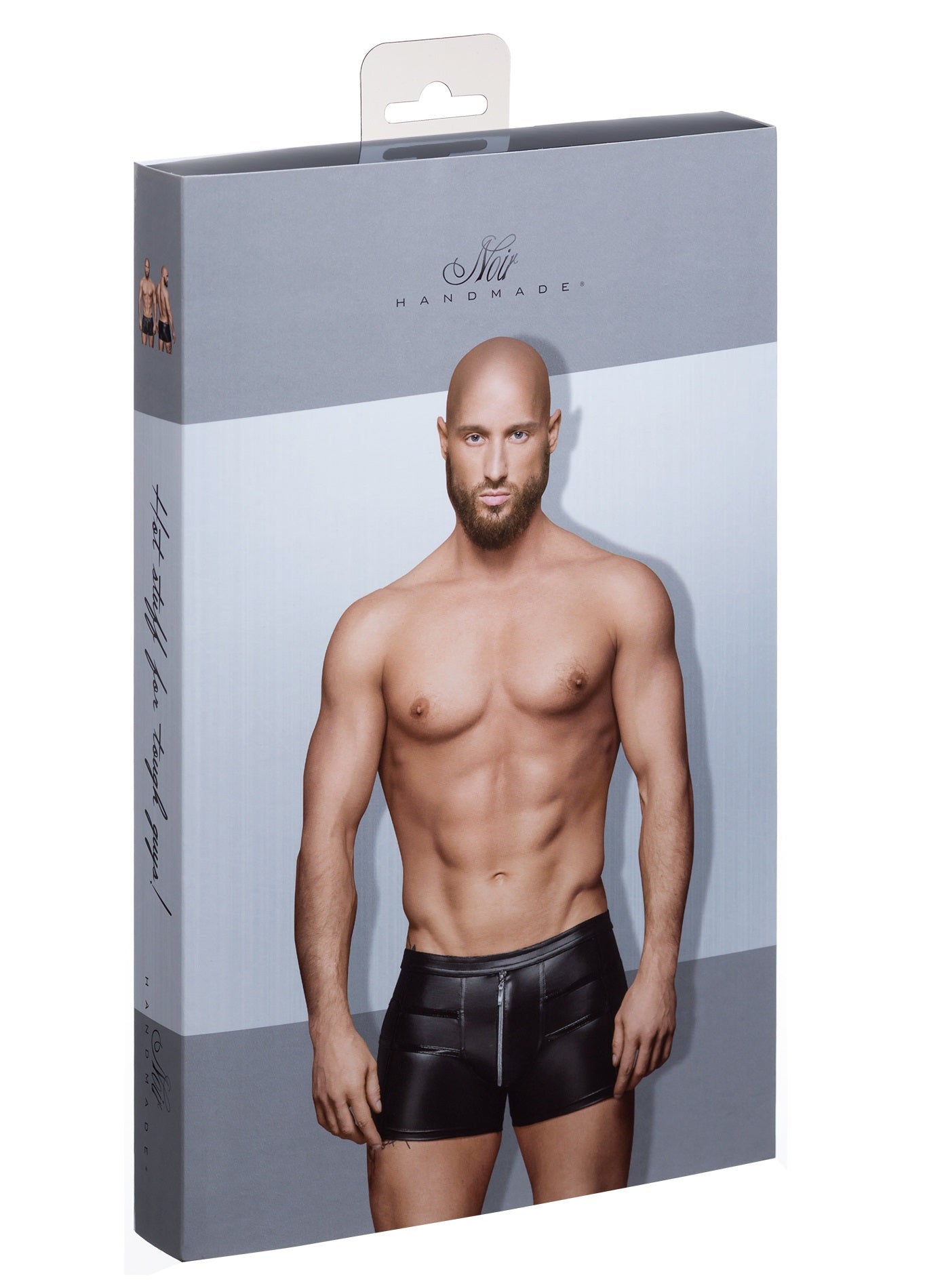 Noir Handmade Mens Sexy Shorts With Hot Details Noir Handmade