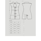 Obsessive Stewardess Costume Grey 3 Piece S / M Obsessive
