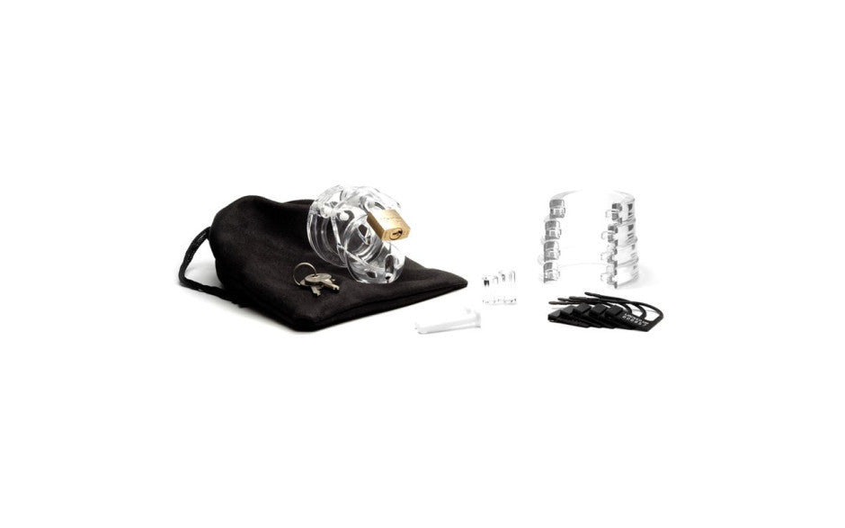 CB X Male Chastitiy Cock Cage Mini Me Clear CB-X