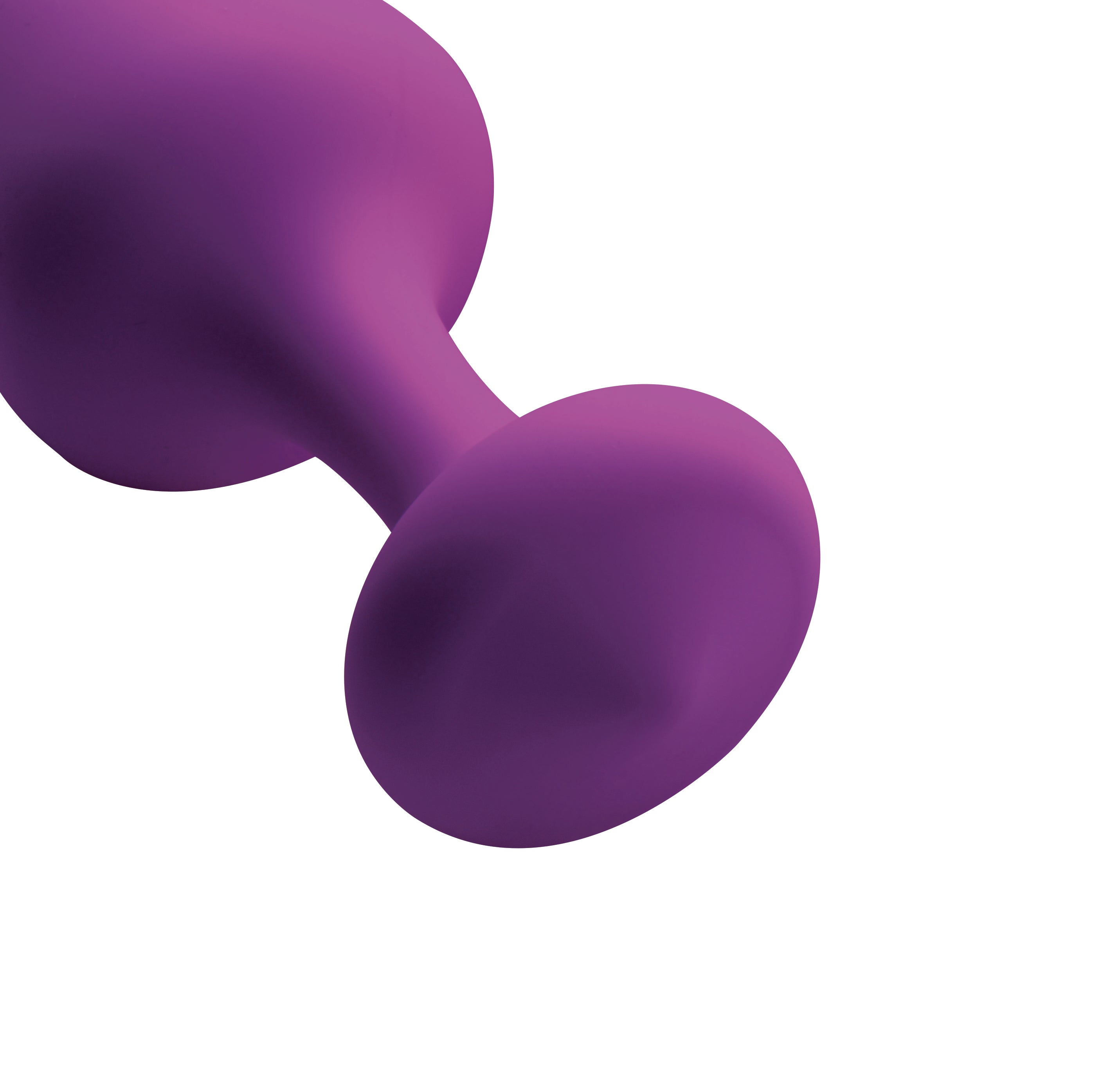 XR Brands Frisky Purple Pleasures Silicone Anal Plugs 3 Piece