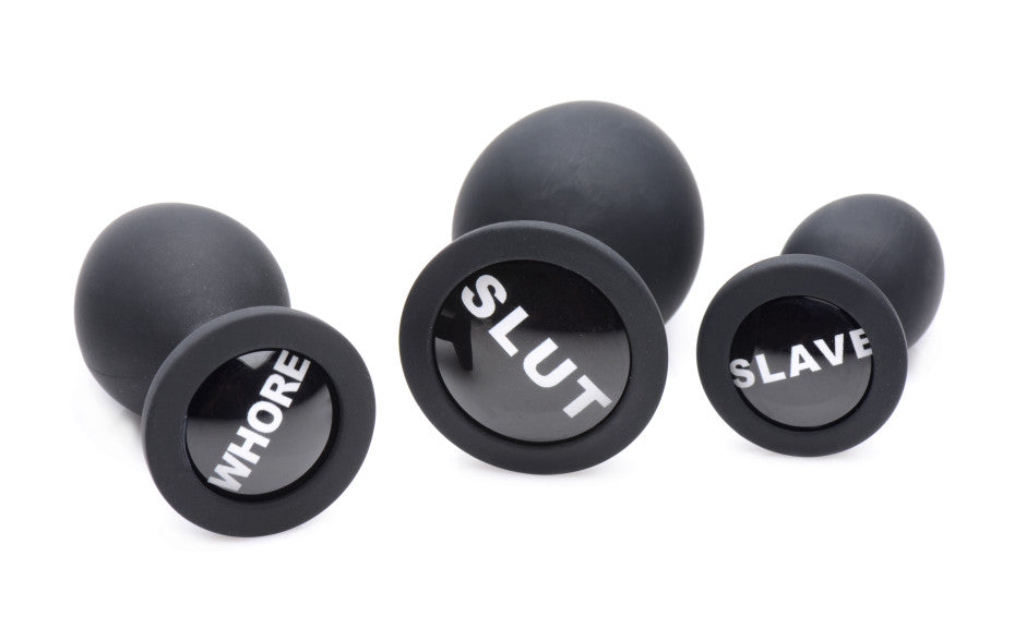 Master Series Dirty Words Anal Plug Set Secondary image
