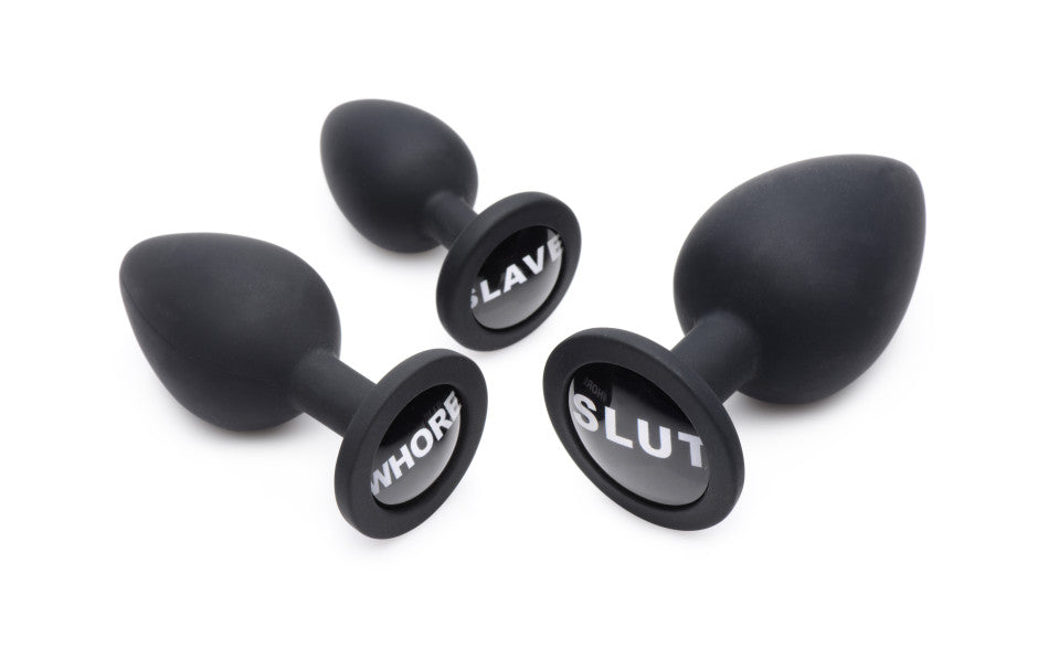 Master Series Dirty Words Anal Plug Set Master Series
