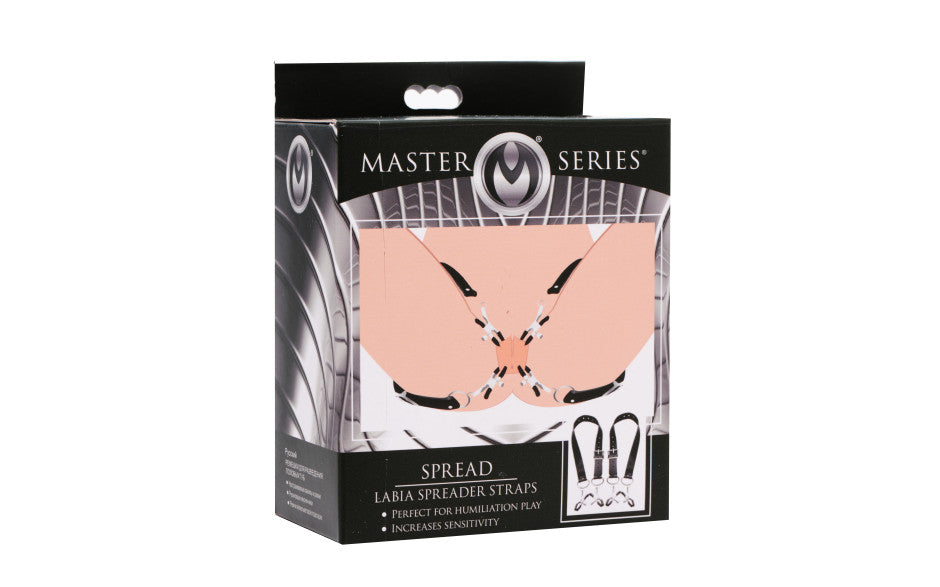 Master Series Labia Spreader Straps With Clamps Master Series