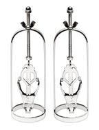 XR Brands Master Series Stainless Steel Clover Clamp Nipple Stretcher