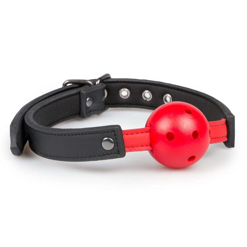 XR Brands Fetish Collection BDSM Play Ball Gag With PVC Ball Red Main image