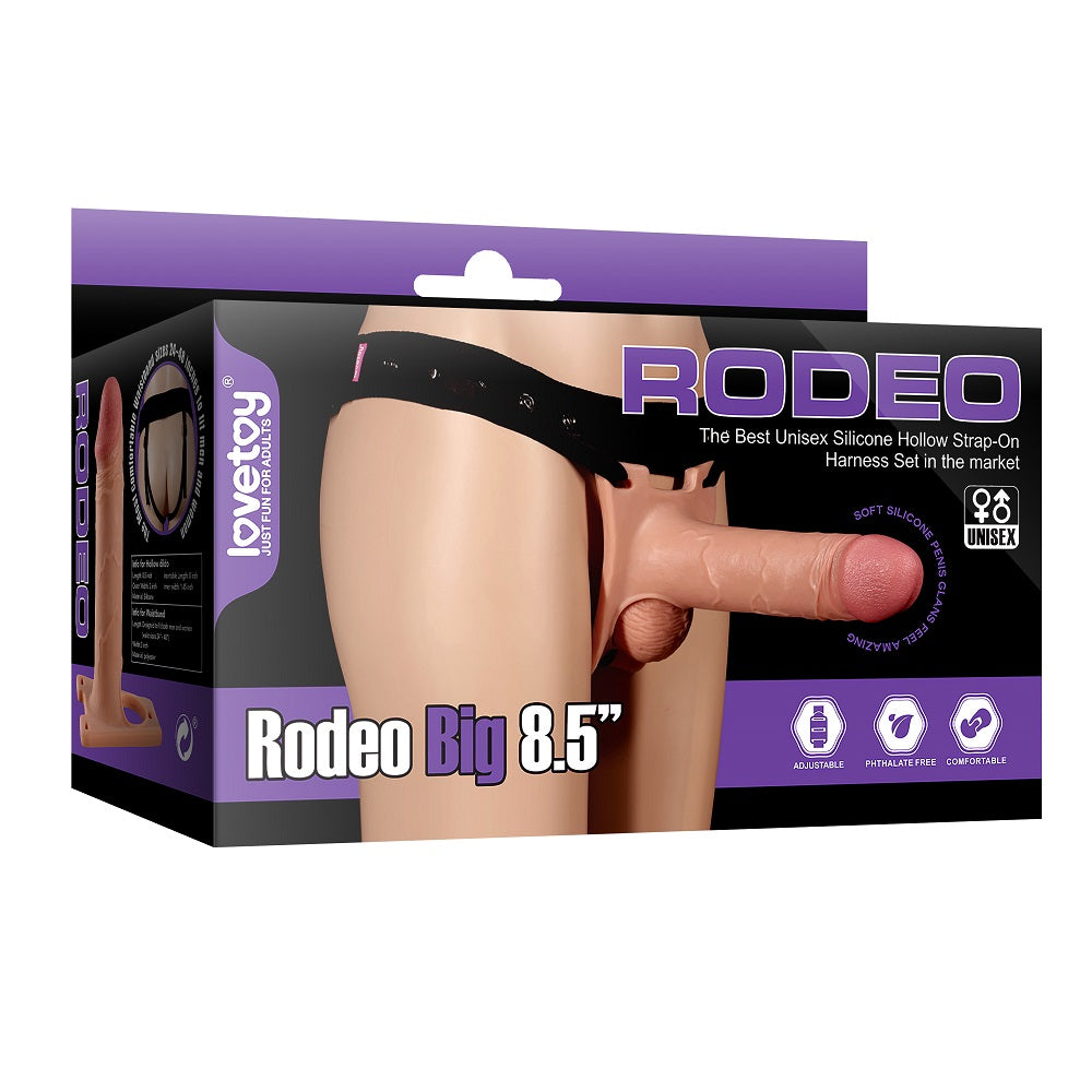 Lovetoy Rodeo Hollow Strap On Set 8.5 Inch Main image