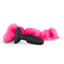 XR Brands Fetish Collection Silicone Butt Plug With Tail Pink