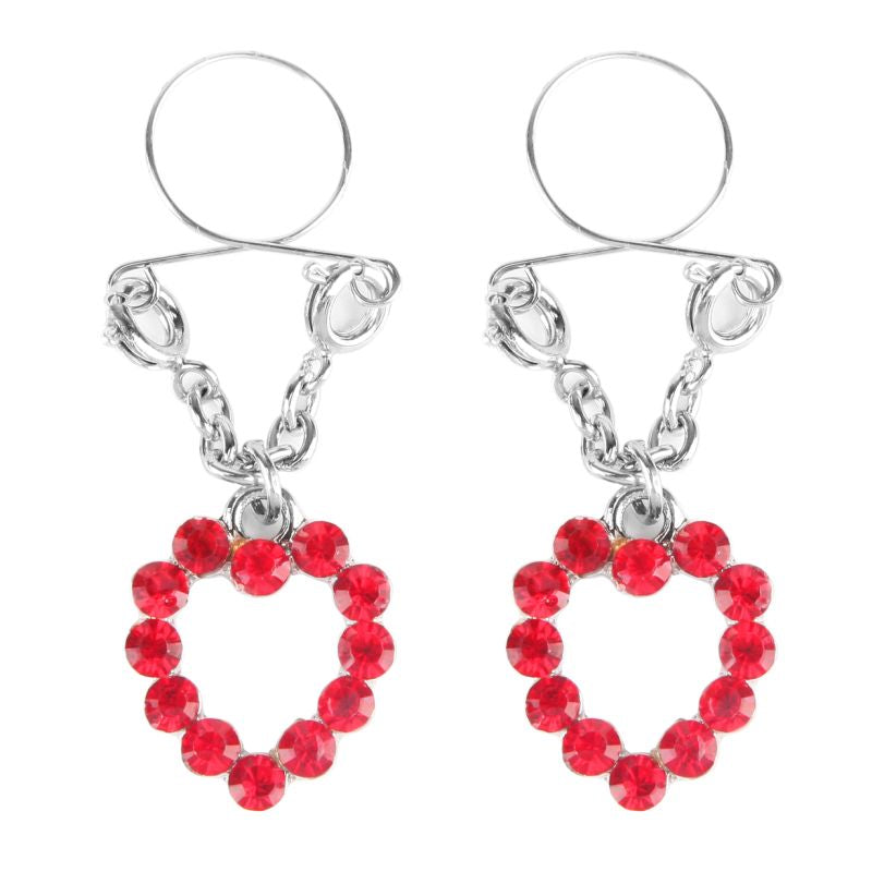 Peekaboo Pasties Ruby Hearts Nipple Jewellery Peekaboo Pasties Main image