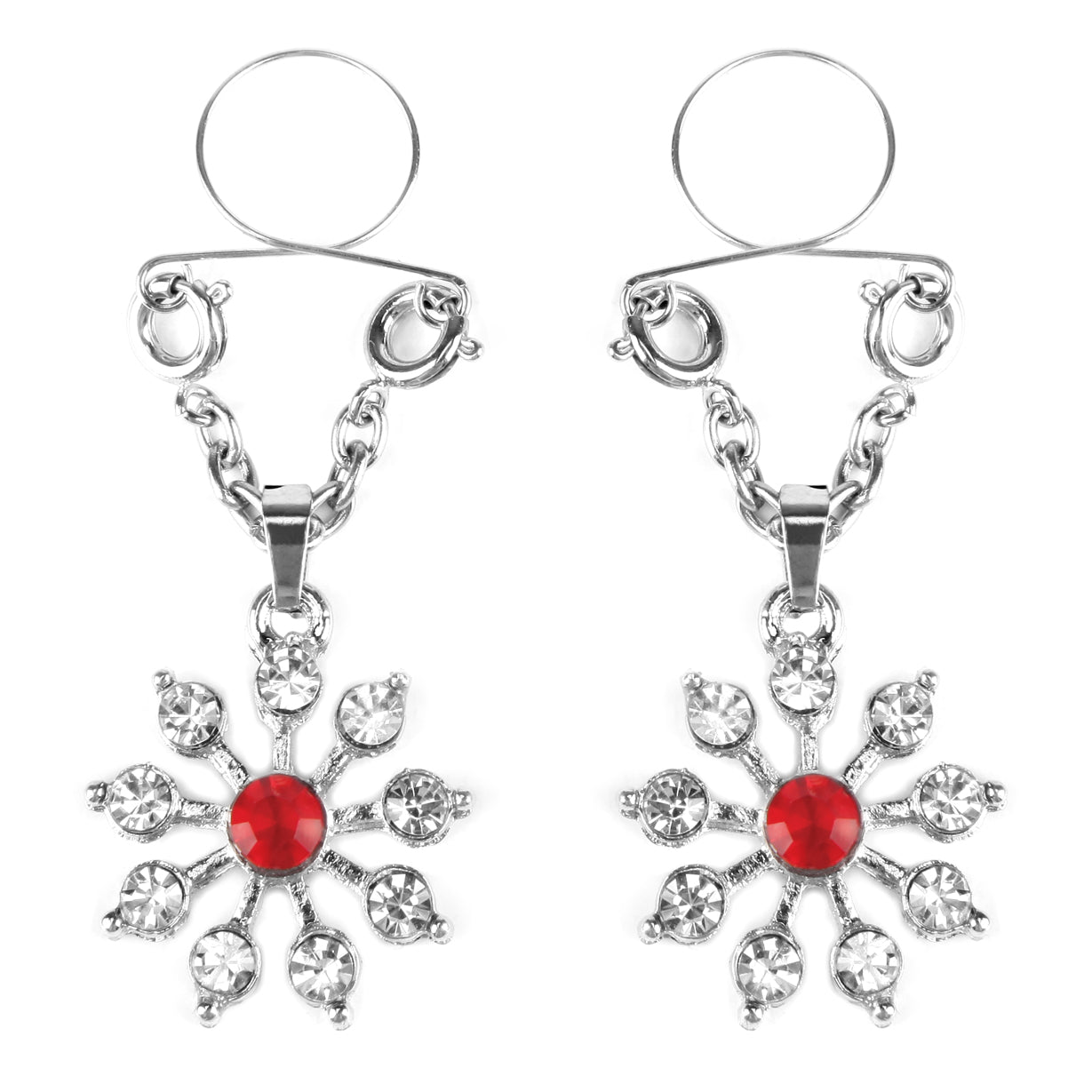 Peekaboo Pasties Ruby and Diamond Star Nipple Jewellery Peekaboo Pasties Main image