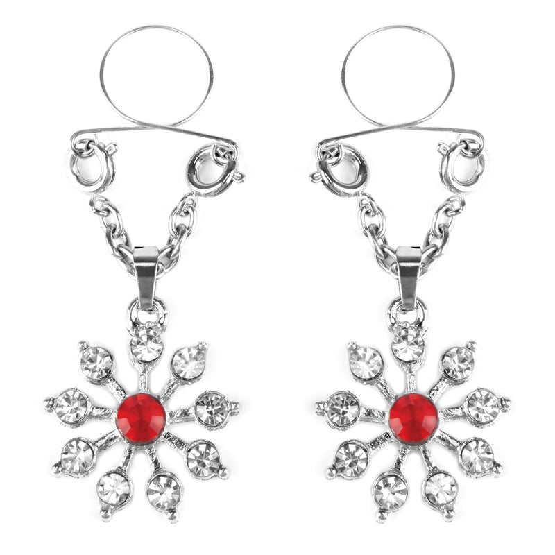 Peekaboo Pasties Ruby and Diamond Star Nipple Jewellery