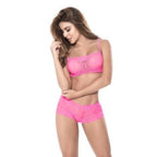 Mapale Lace 2 Piece Bra and Panty Set Hot Pink Mapale