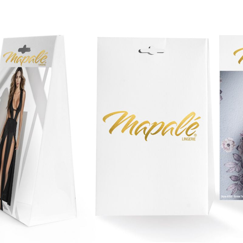 Mapale Strappy Brand and Panty Set Black 2 Piece Mapale