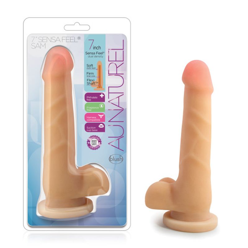 Blush Novelties Au Naturel Sam Realistic Dildo 7 Inch Blush Novelties
