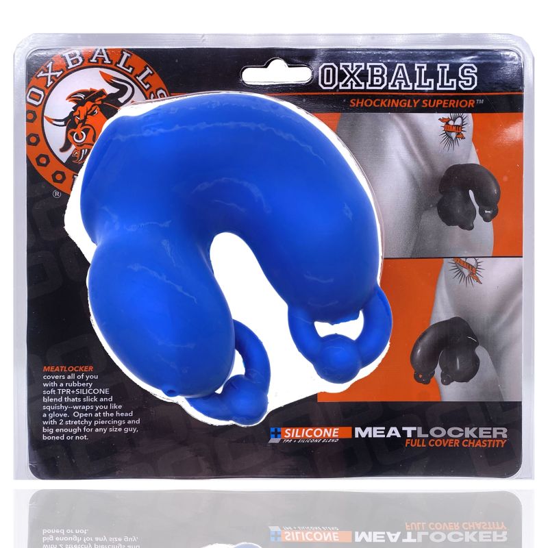Oxballs Meatlocker Chastity Sheath Police Blue Main image