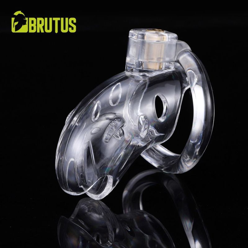 Brutus Shark Chastity Cock Cage Clear Brutus Main image