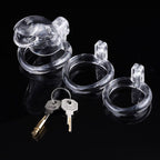 Brutus Shark Chastity Cock Cage Clear Brutus