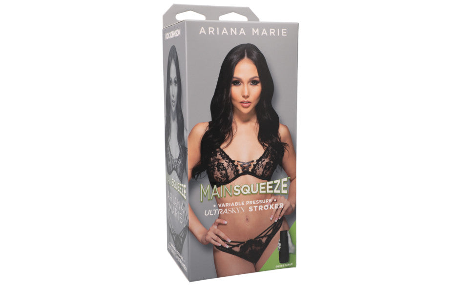 Doc Johnson Main Squeeze Ariana Marie Ultraskyn Mens Stroker Pussy Vanilla
