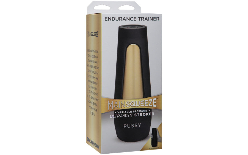 Doc Johnson Main Squeeze Endurance Trainer Ultraskyn Mens Stroker Vanilla