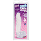 Doc Johnson Jelly Jewels Realistic Cock And Balls With Suction Cup