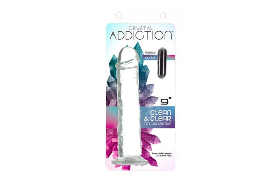 BMS Factory Addiction Crystal Realistic Dong Straight Clear BMS Factory