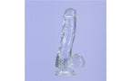 BMS Factory Addiction Crystal Realistic Dildo With Balls Clear BMS Factory