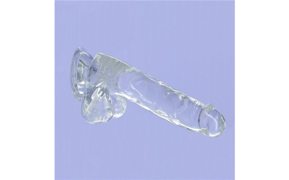 BMS Factory Addiction Crystal Realistic Dildo With Balls Clear BMS Factory