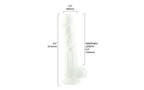 BMS Factory Addiction Pearl Suction Cup Realistic Dildo 8.5 Inch Pearl White BMS Factory