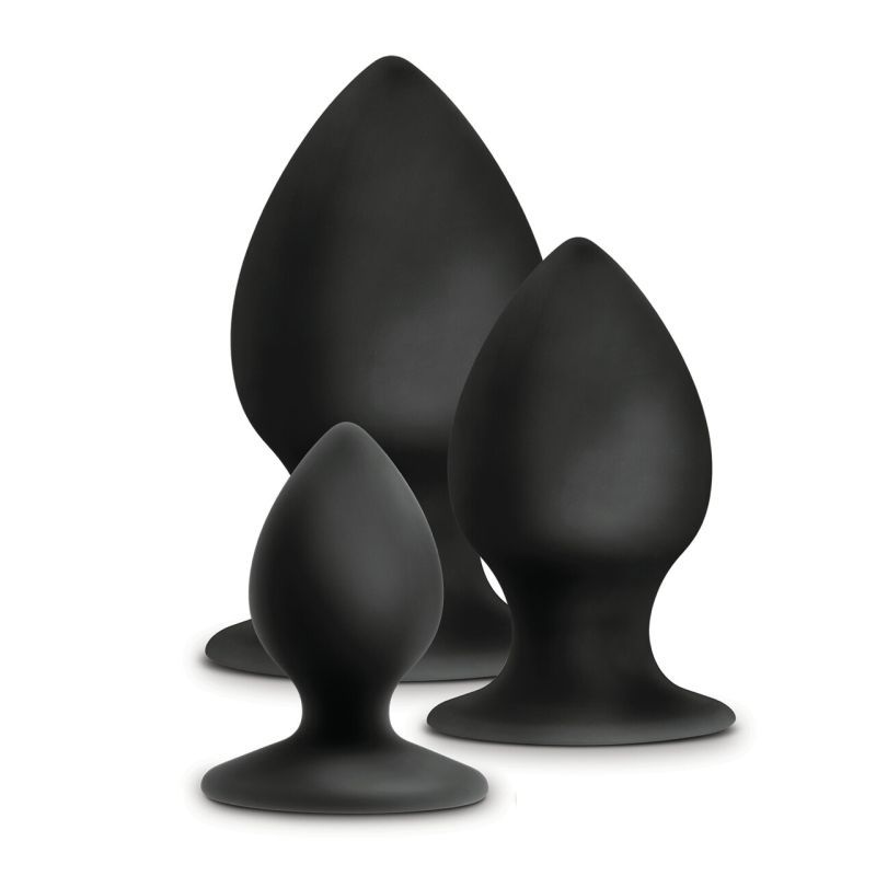 Anal Adventures Platinum Silicone Anal Stout Plug Kit Anal Adventures