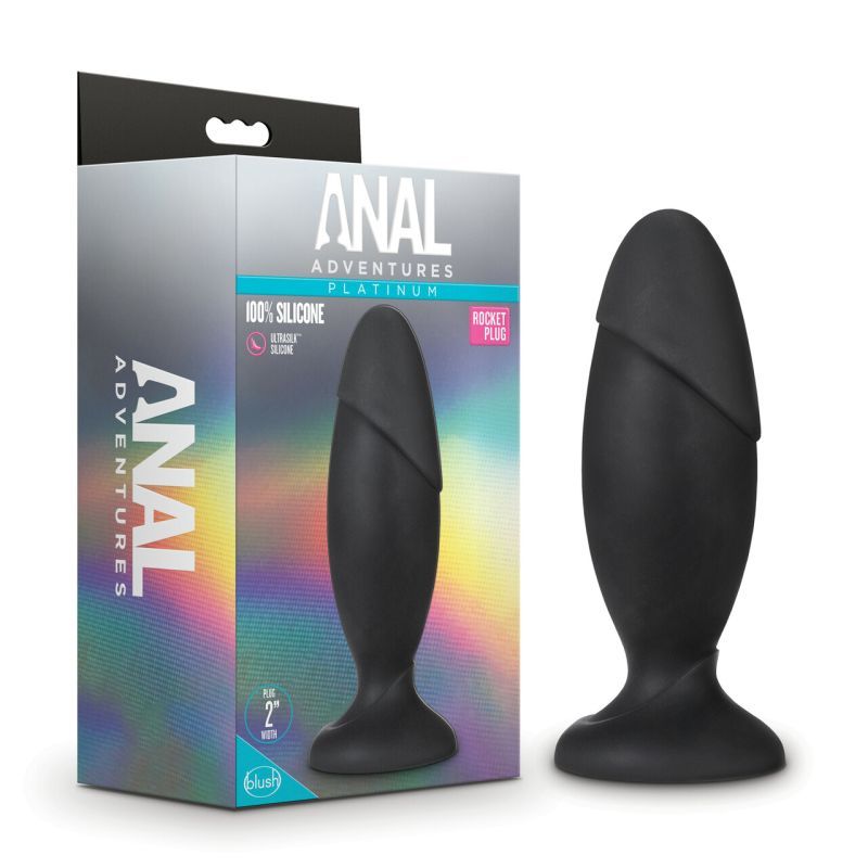 Anal Adventures Platinum Silicone Rocket Butt Plug Anal Adventures