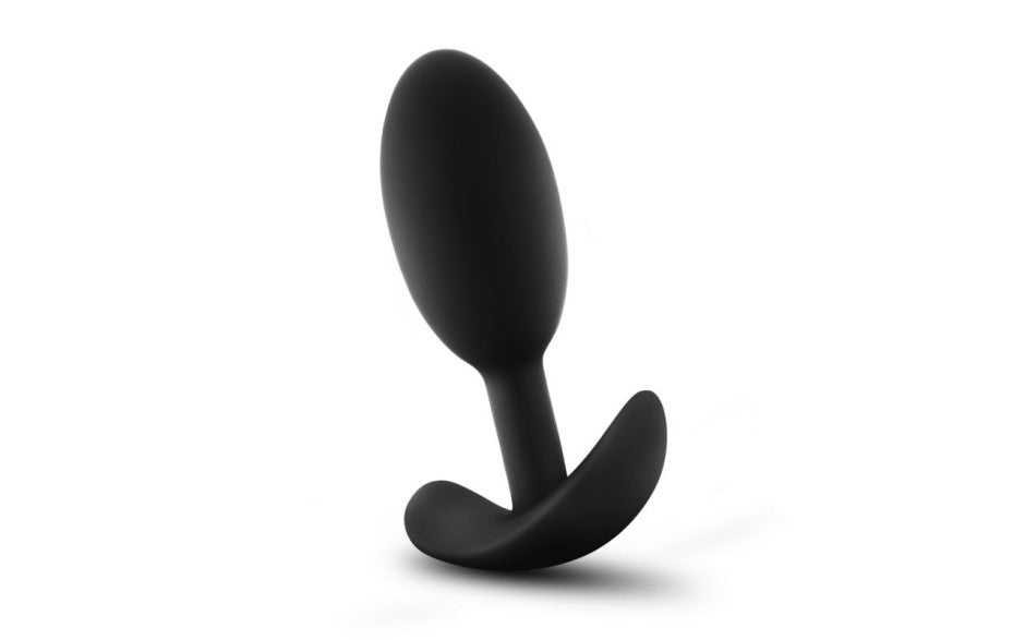 Blush Novelties Anal Adventures Platinum Silicone Vibra Slim Plug Medium