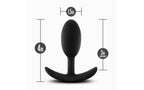 Blush Novelties Anal Adventures Platinum Silicone Vibra Slim Plug Medium