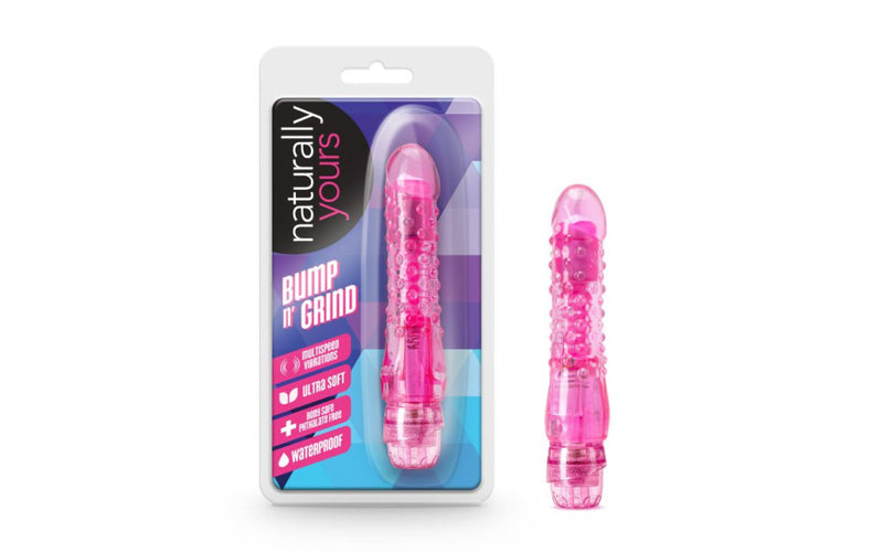 Blush Novelties Naturally Yours Bump N Grind Vibrating Dildo