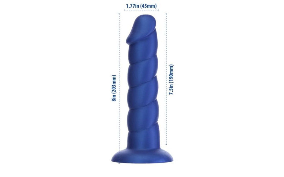 BMS Factory Addiction Unicorn Realistic Dildo 8 Inch Blue BMS Factory