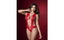 Mapale Red Ribbon & Strappy Womens Bodysuit S / M Mapale