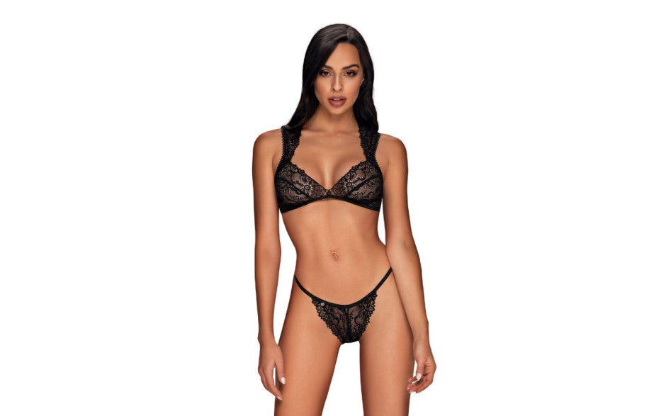 Obsessive Elisetta Bra & Panty Set 2 Piece L / XL Obsessive