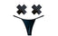 Neva Nude Dom Squad Black Wet Vinyl Pastie & G String Set Neva Nude