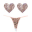 Neva Nude Bubbly Feels Nude Sequin Pantie & Heart Shapes Pastie Set Neva Nude