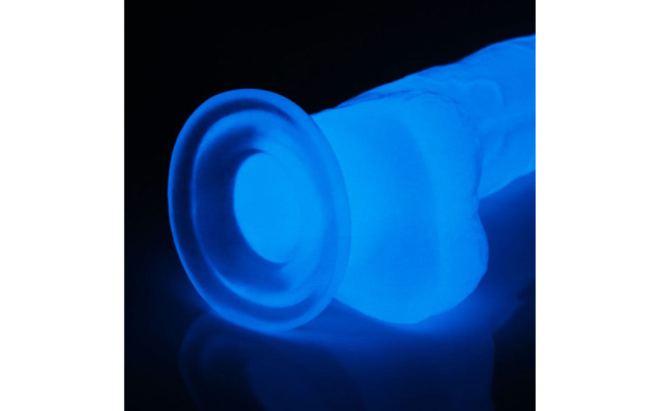 Lovetoy Lumino Play Flexible & Realistic Dildo With Balls 7.5 Inch Clear Lovetoy