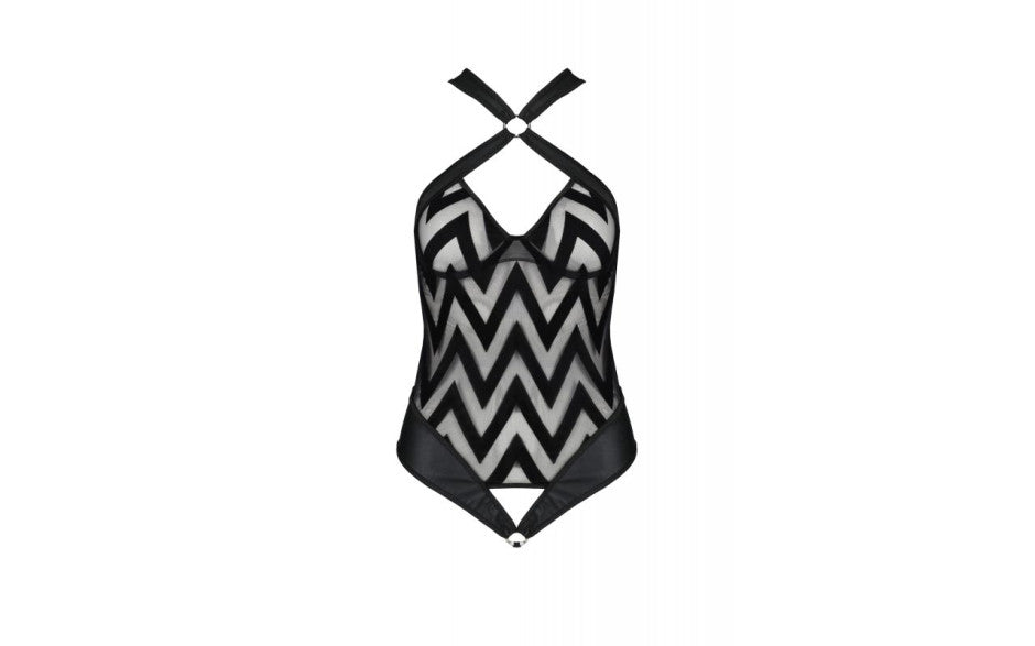 Passion Lingerie Hima Womens Bodysuit Black S / M Passion Lingerie