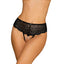 Obsessive Pearlove Lace With Floral Pattern Panties Black Obsessive