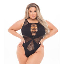 Pink Lipstick Duchess High Neck Womens Bodysuit One Size Pink Lipstick Main image