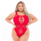 Pink Lipstick Duchess High Neck Womens Bodysuit One Size Pink Lipstick