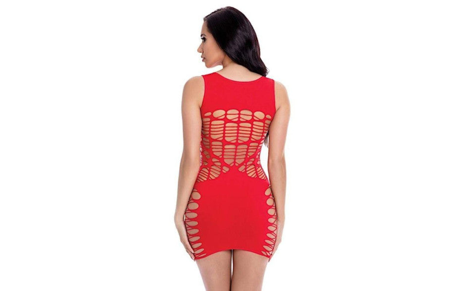 Pink Lipstick Womens Dynamite Diva Mini Dress OS Red Pink Lipstick